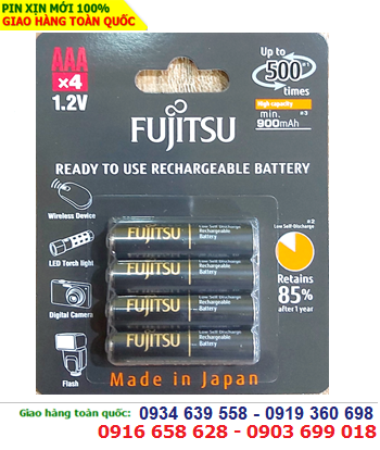 Fujitsu HR-4UTHCEX(4B) _Pin sạc 1.2v AAA900mAh Fujitsu HR-4UTHCEX(4B) _Japan (Vỉ 4viên)